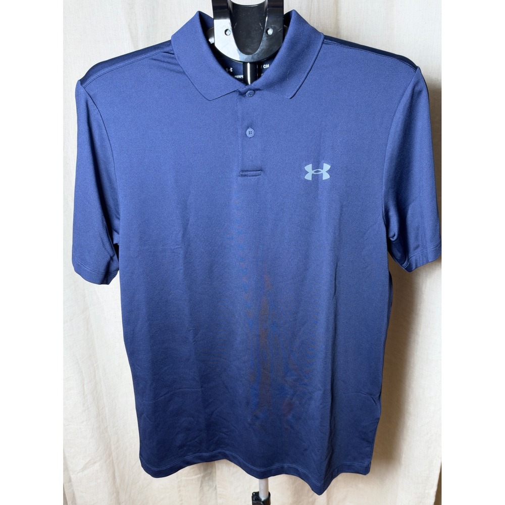 Under Armour Performance 3.0 Golf Polo Men's Small Midnight Navy Preppy NWT